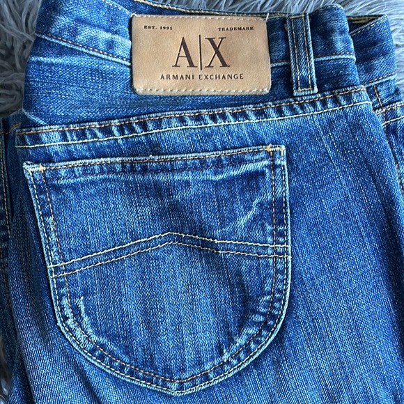 A/X Armani Exchange Denim - AX Armani Exchange Distressed Bootcut Jeans, Size 10